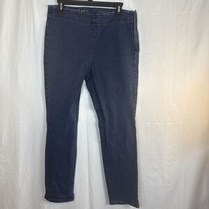 Women’s Talbots Heritage Ankle Denim Jeans Dark Wash Side Zip Size 12 Preowned